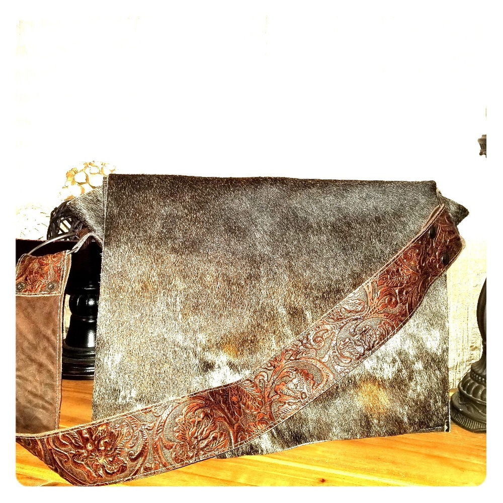 Leather Diaper Bag / Laptop Carrier
